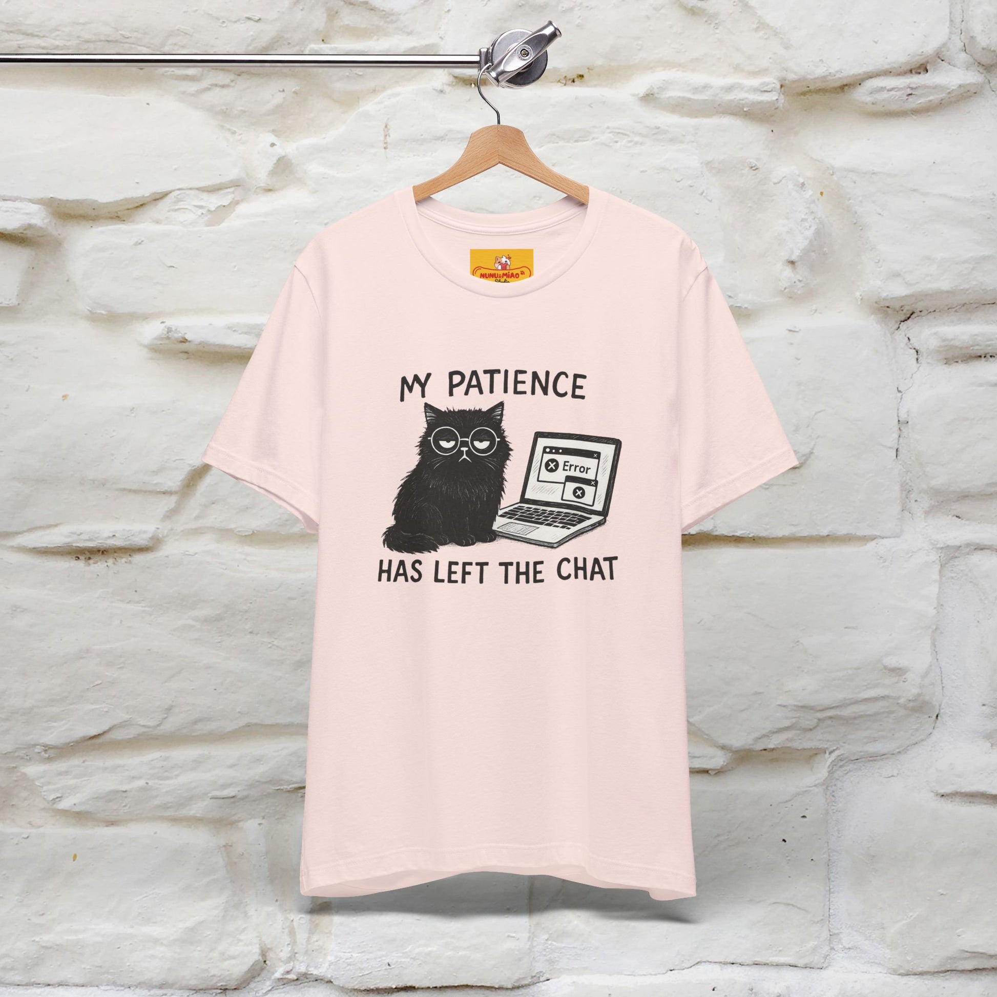 "My Patience Has Left The Chat" |Cat T-Shirt | Nunu&Miao Studio - Nunu&Miao Studio