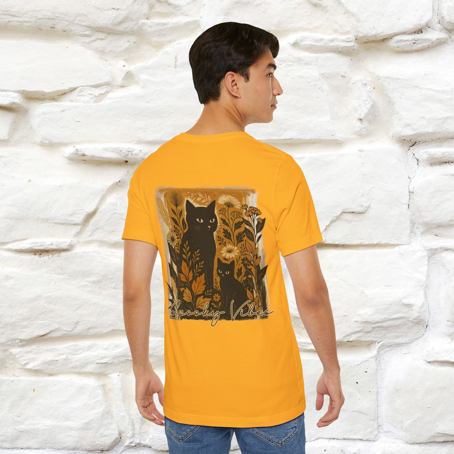 "Spooky Vibes" Cat T-shirt |Nunu&Miao Studio - Nunu&Miao Studio