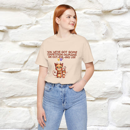 "Humans Are Out-Evil-Ing Us." Cat  T-shirt |Nunu&Miao Studio - Nunu&Miao Studio