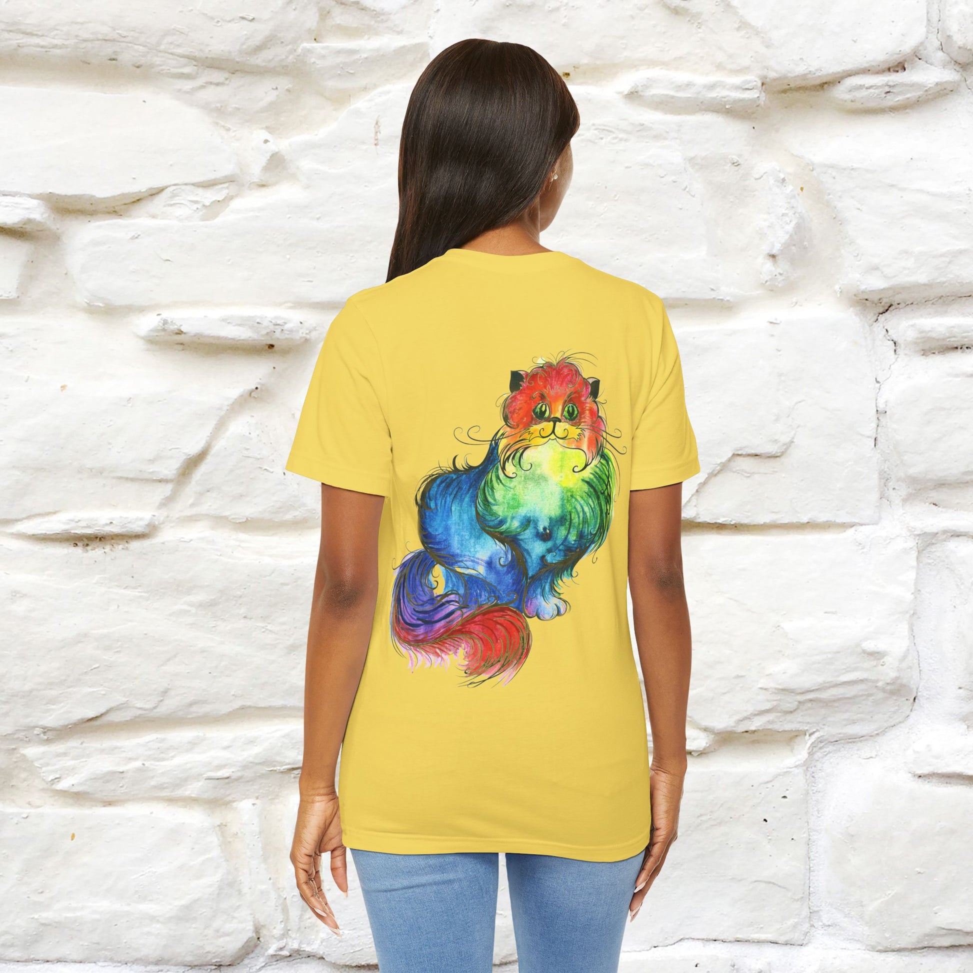 "Il Pittore'' Cat T-Shirt Front and Back Design | Nunu&Miao Studio - Nunu&Miao Studio