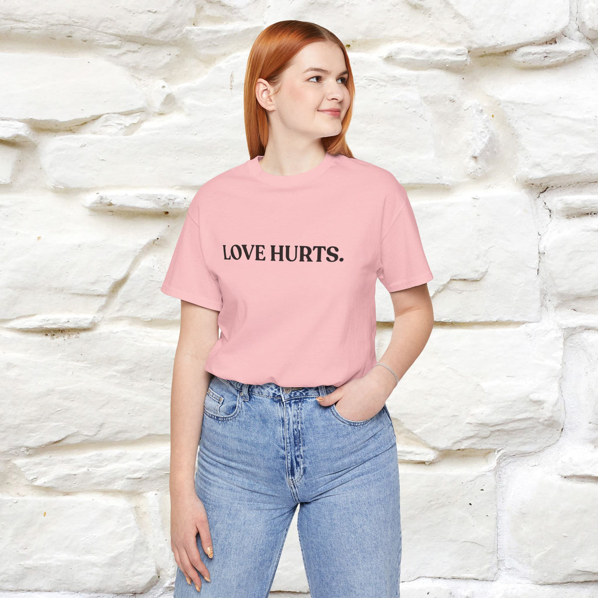 “Love Hurts"  Funny Cat T-Shirt | Front & Back Design | Nunu&Miao Studio