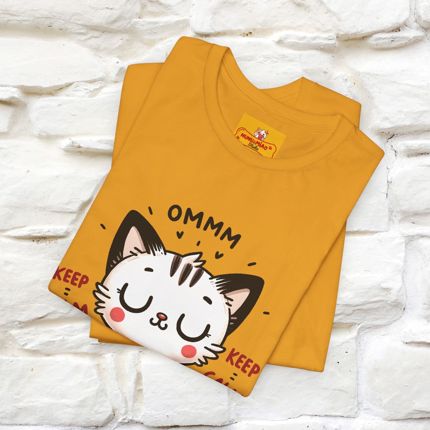 Ommm, Keep Calm | Relaxed Cat Shirt for Men & Women | 100% Cotton* - Nunu&Miao Studio
