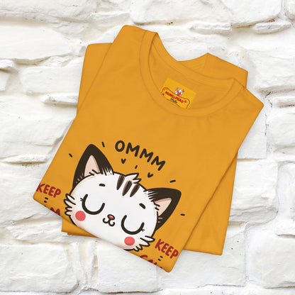 Ommm, Keep Calm | Relaxed Cat Shirt for Men & Women | 100% Cotton* - Nunu&Miao Studio