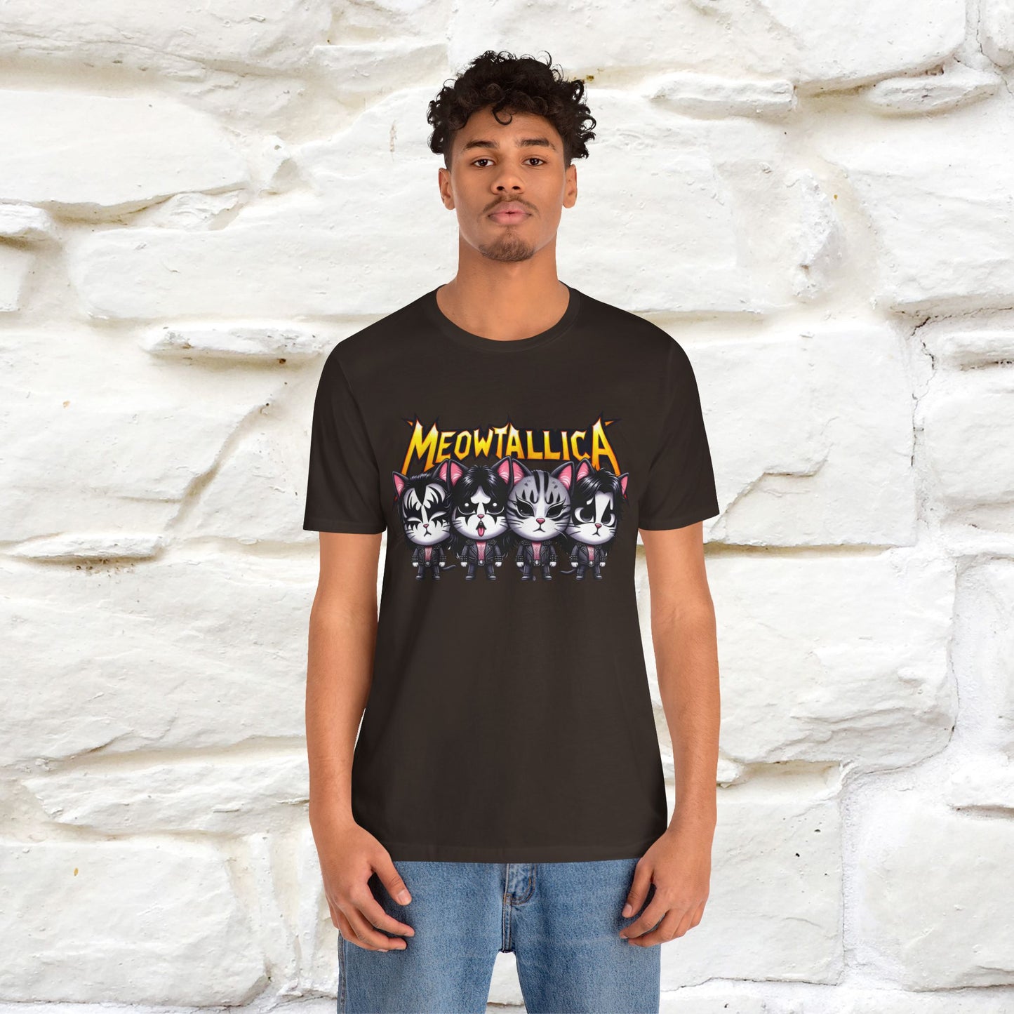 Meowtallica T-Shirt | Rock-Inspired Cat Tee| Nunu&Miao Studio - Nunu&Miao Studio