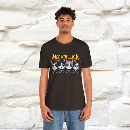 Meowtallica T-Shirt | Rock-Inspired Cat Tee| Nunu&Miao Studio - Nunu&Miao Studio