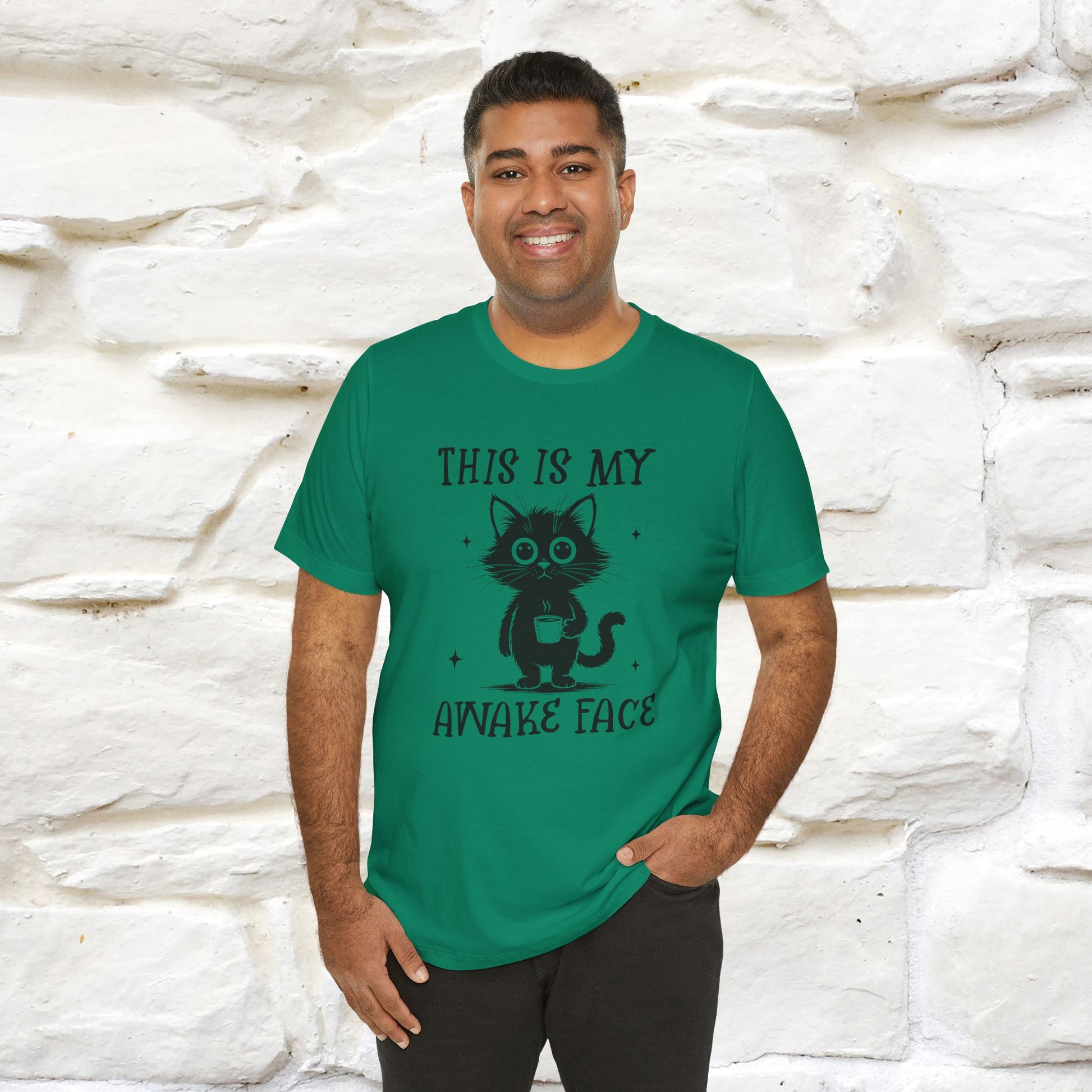 "This is My Awake Face" Cat T-Shirt | Funny Design | Nunu&Miao Studio - Nunu&Miao Studio