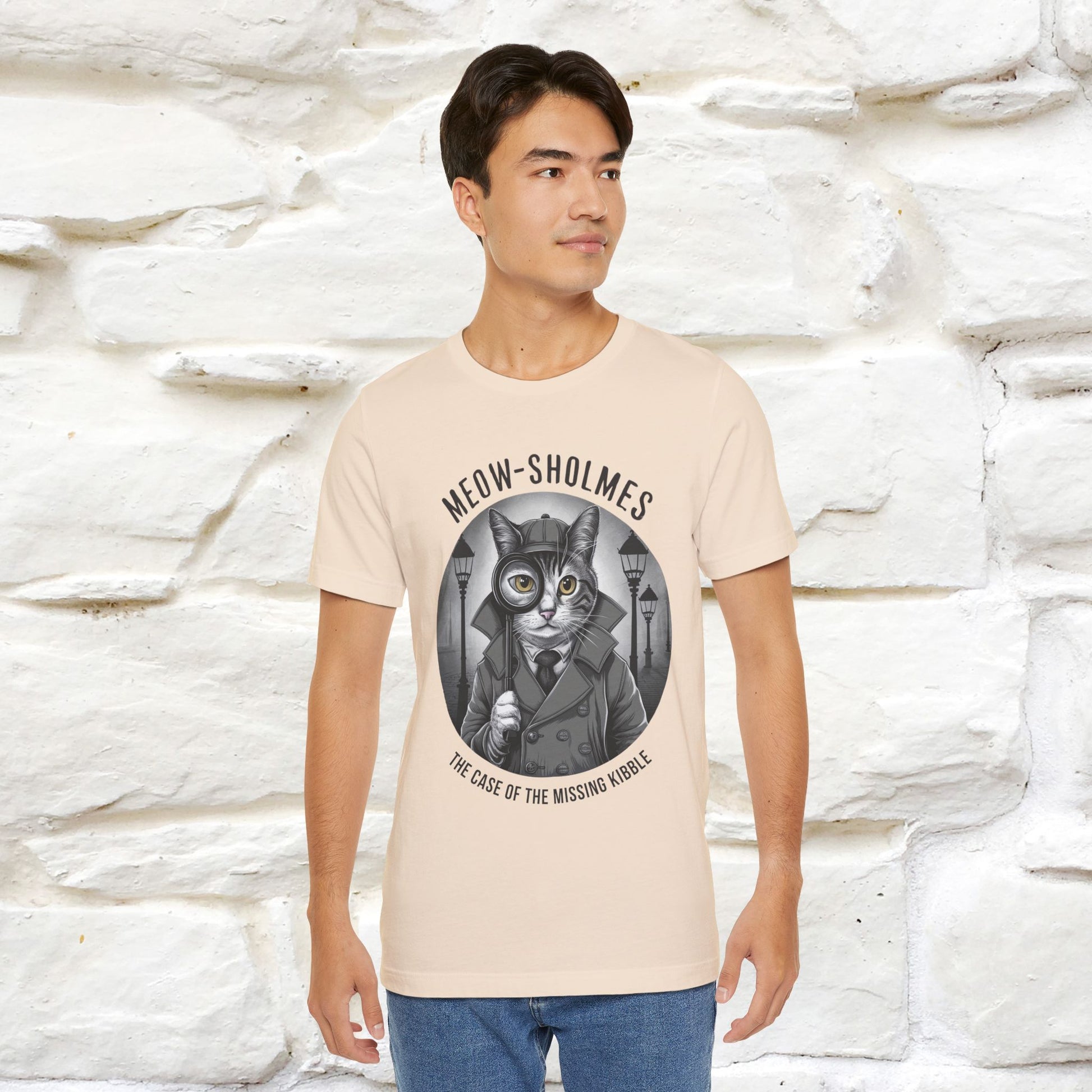 ''Meow-Sholmes: The Case of the Missing Kibble'' | Detective Cat Tee | Nunu&Miao Studio - Nunu&Miao Studio