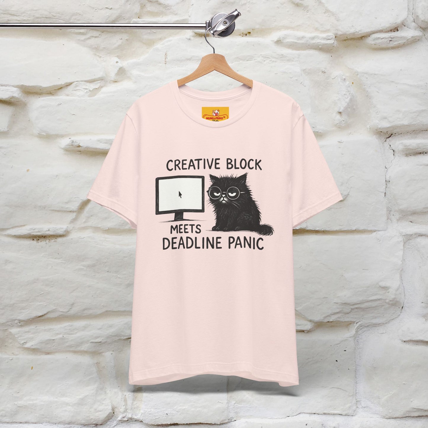 "Creative Block Meets Deadline..." |Cat T-Shirt | Nunu&Miao Studio - Nunu&Miao Studio