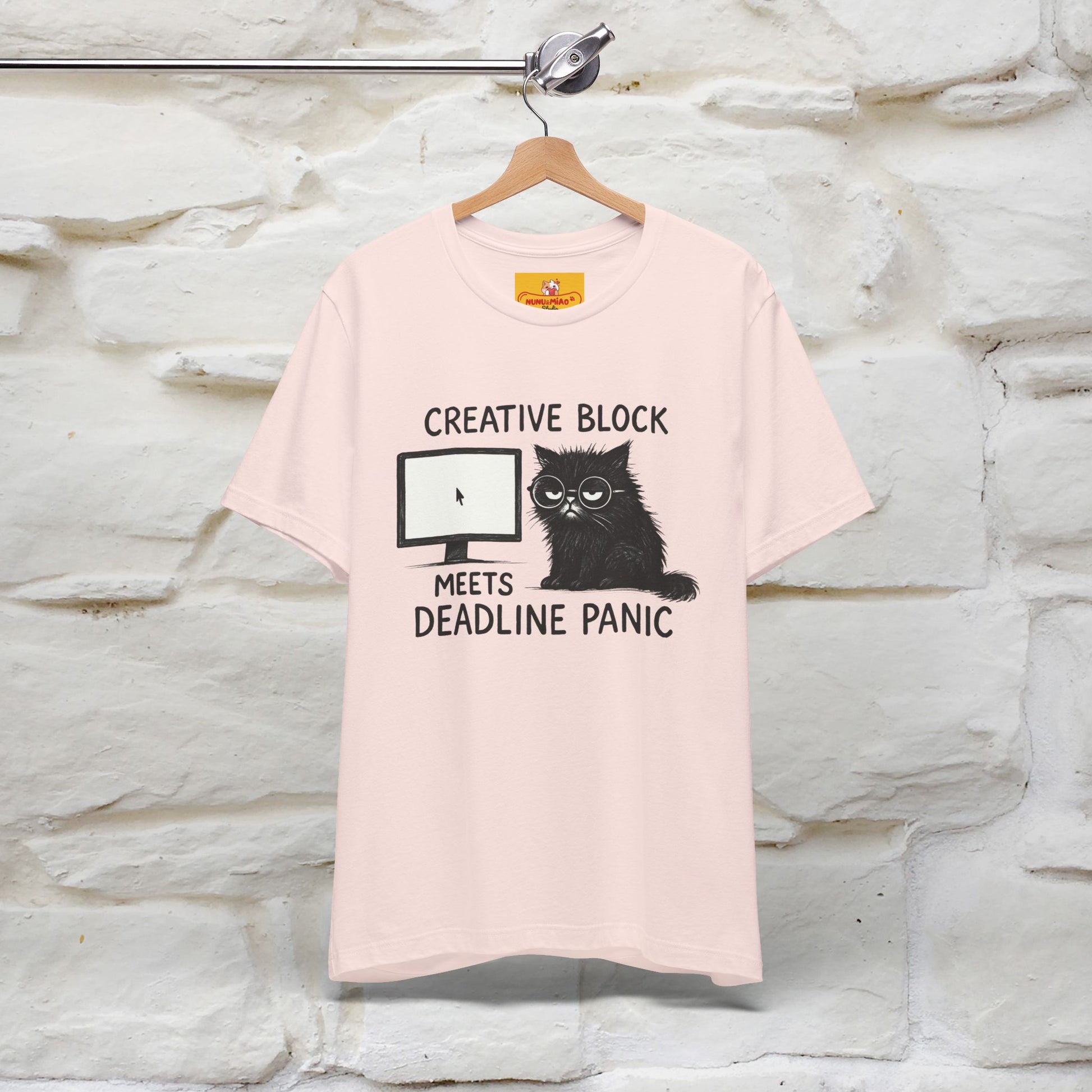 "Creative Block Meets Deadline..." |Cat T-Shirt | Nunu&Miao Studio - Nunu&Miao Studio