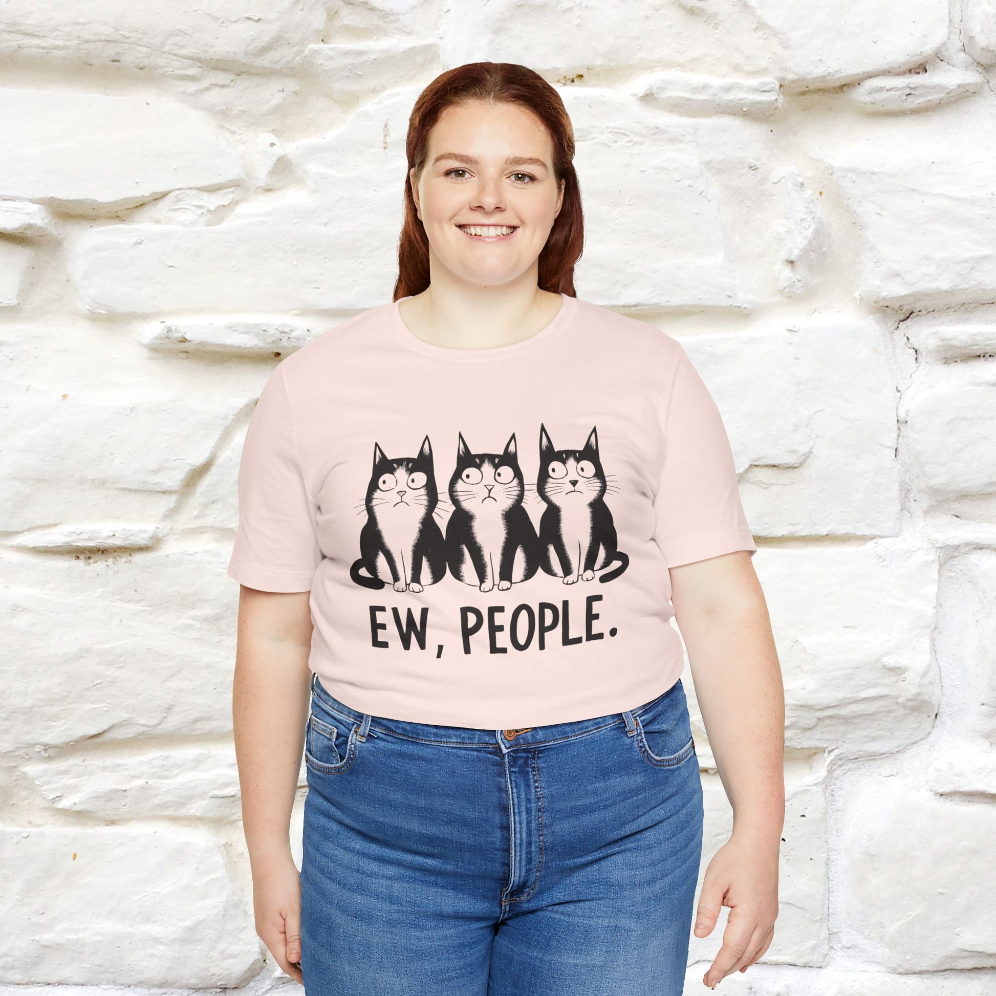 Ew, People | Funny Cat T-Shirt | Nunu&Miao Studio - Nunu&Miao Studio