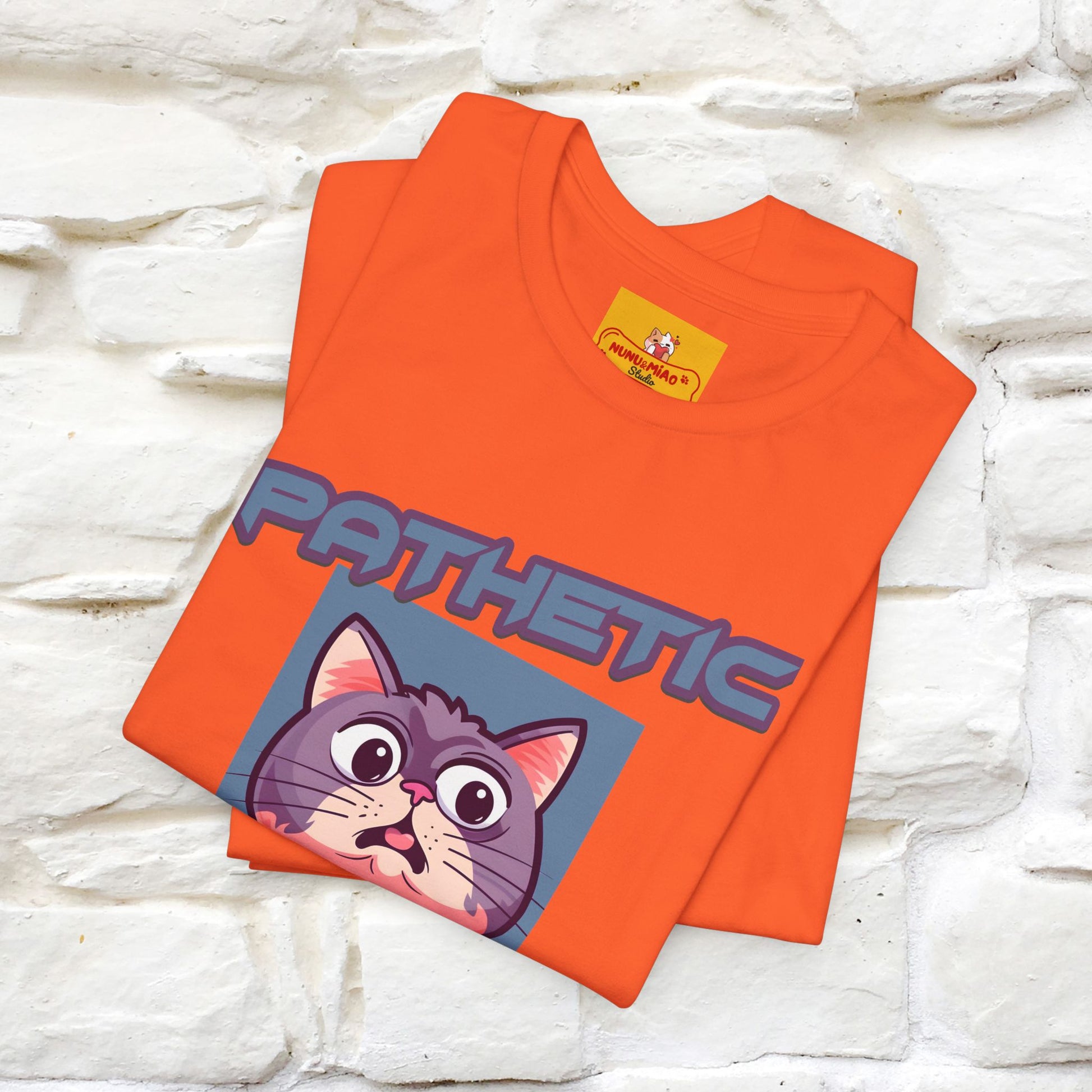 ''Pathetic Human'' | Funny Cat T-Shirt | Nunu&Miao Studio - Nunu&Miao Studio
