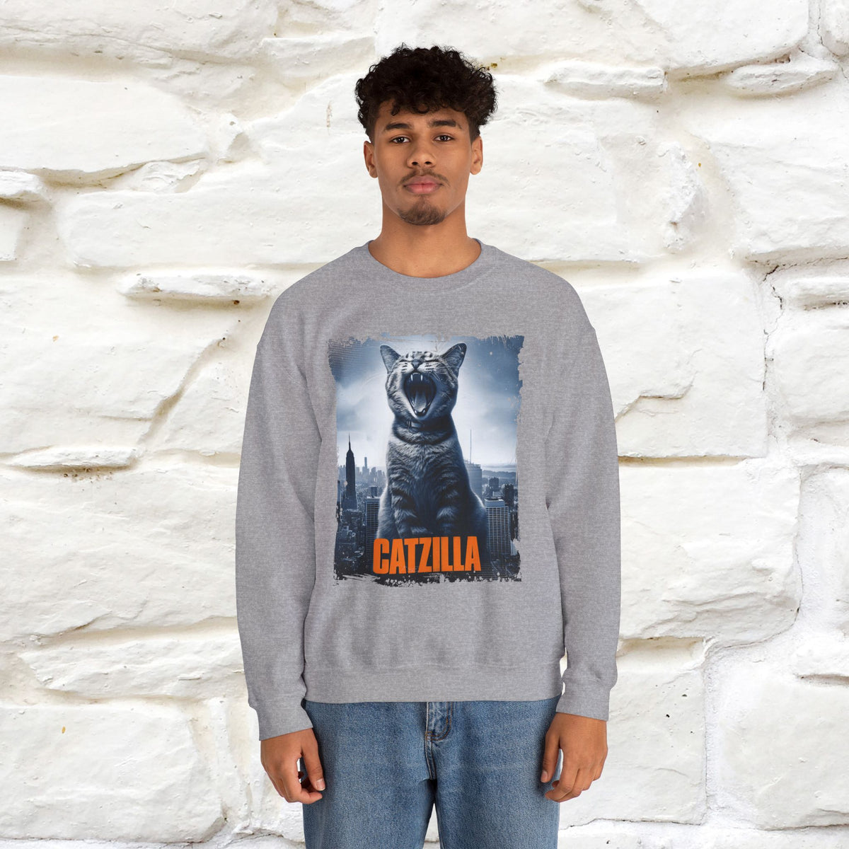 "Catzilla'' |Cat Sweatshirt | Nunu&Miao Studio