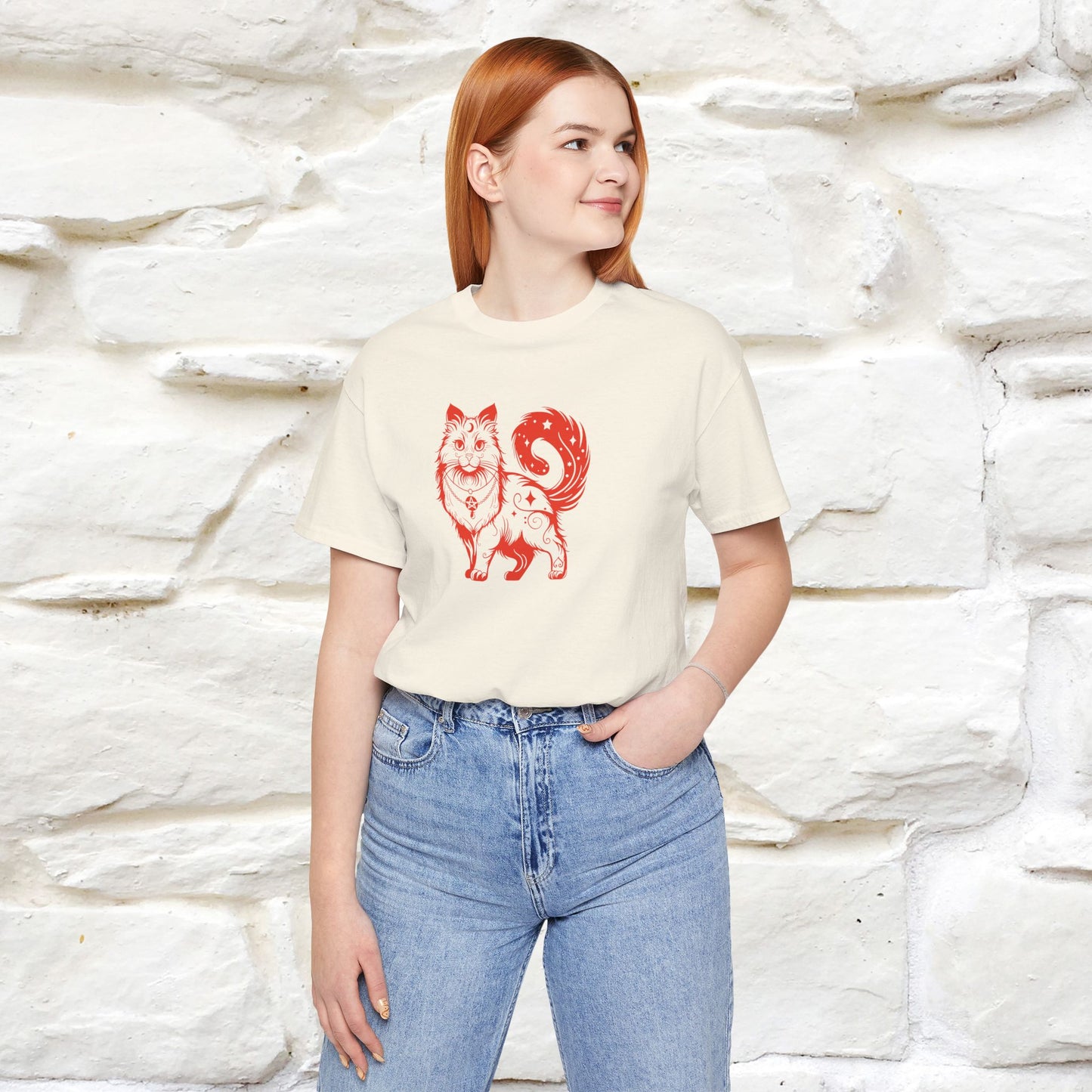 "The Third Eye'' Cat T-Shirt Front and Back Design | Nunu&Miao Studio - Nunu&Miao Studio