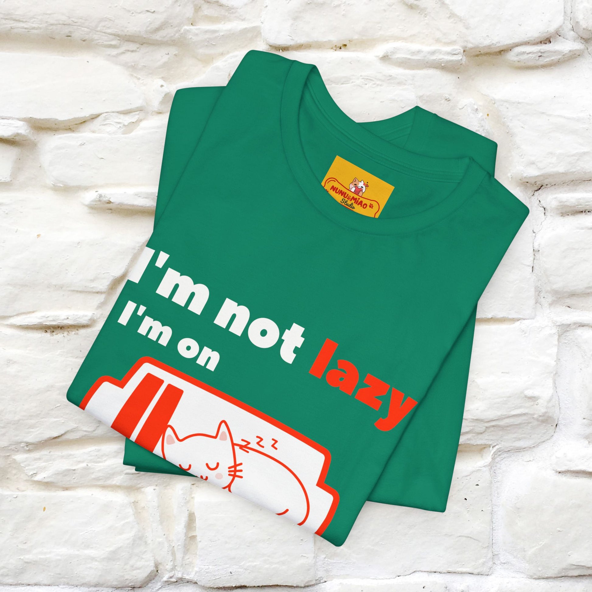 ''I am Not Lazy...'' Cat T-Shirt | Nunu&Miao Studio - Nunu&Miao Studio