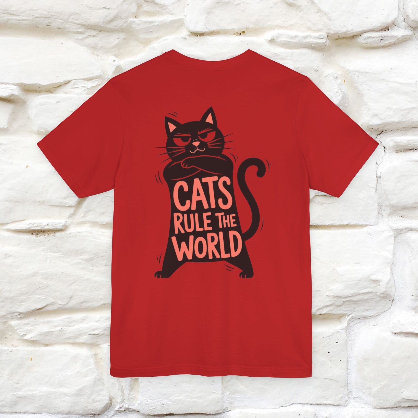 “Cats Rule The World” |Cat T-Shirt | Front & Back Design | Nunu&Miao Studio