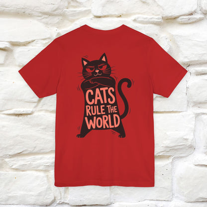 “Cats Rule The World” |Cat T-Shirt | Front & Back Design | Nunu&Miao Studio