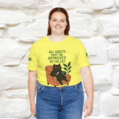 "All Guest Must Be Approved By The Cat - NO,MAYBE" Cat T-shirt |Nunu&Miao Studio - Nunu&Miao Studio
