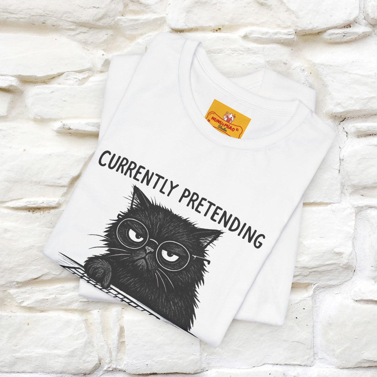 "Currently Pretending To Be Productive" |Cat T-Shirt | Nunu&Miao Studio