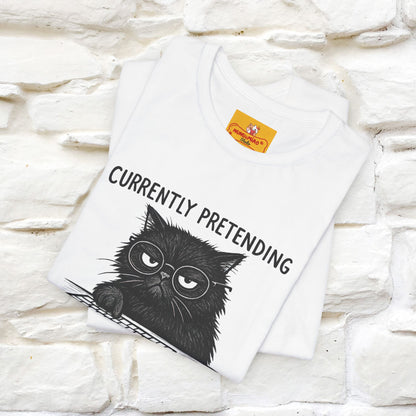 "Currently Pretending To Be Productive" |Cat T-Shirt | Nunu&Miao Studio