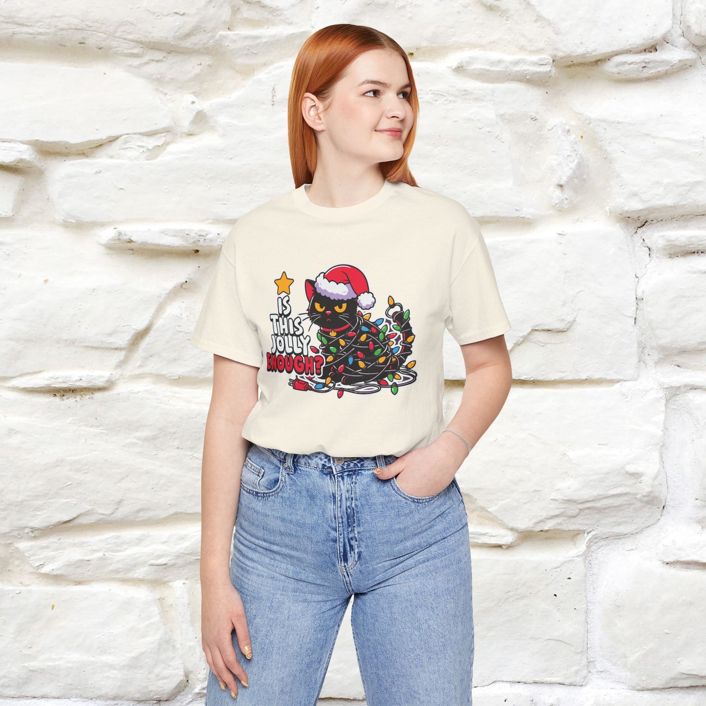 “Is This Jolly Enough?” | Cat T-Shirt | Nunu&Miao Studio