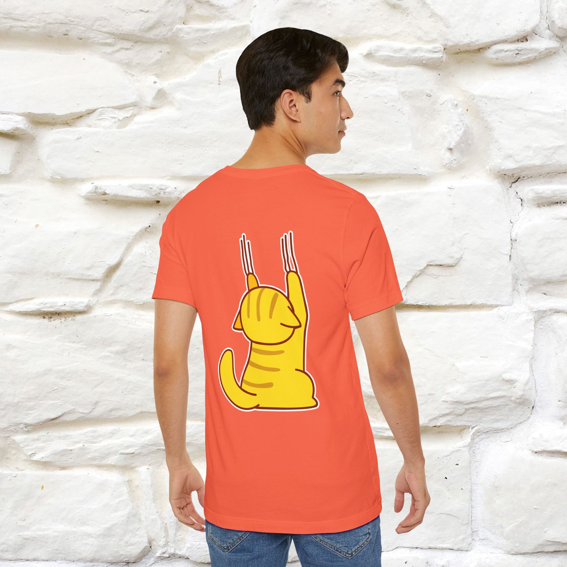 "It's Meawday" Cat T-shirt | Front & Back Design | Nunu&Miao Studio - Nunu&Miao Studio