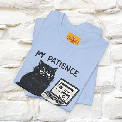 "My Patience Has Left The Chat" |Cat T-Shirt | Nunu&Miao Studio - Nunu&Miao Studio