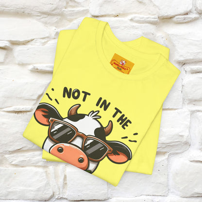 Not In The Moood – Funny Cow Pun T-Shirt | Nunu & Miao Studio - Nunu&Miao Studio
