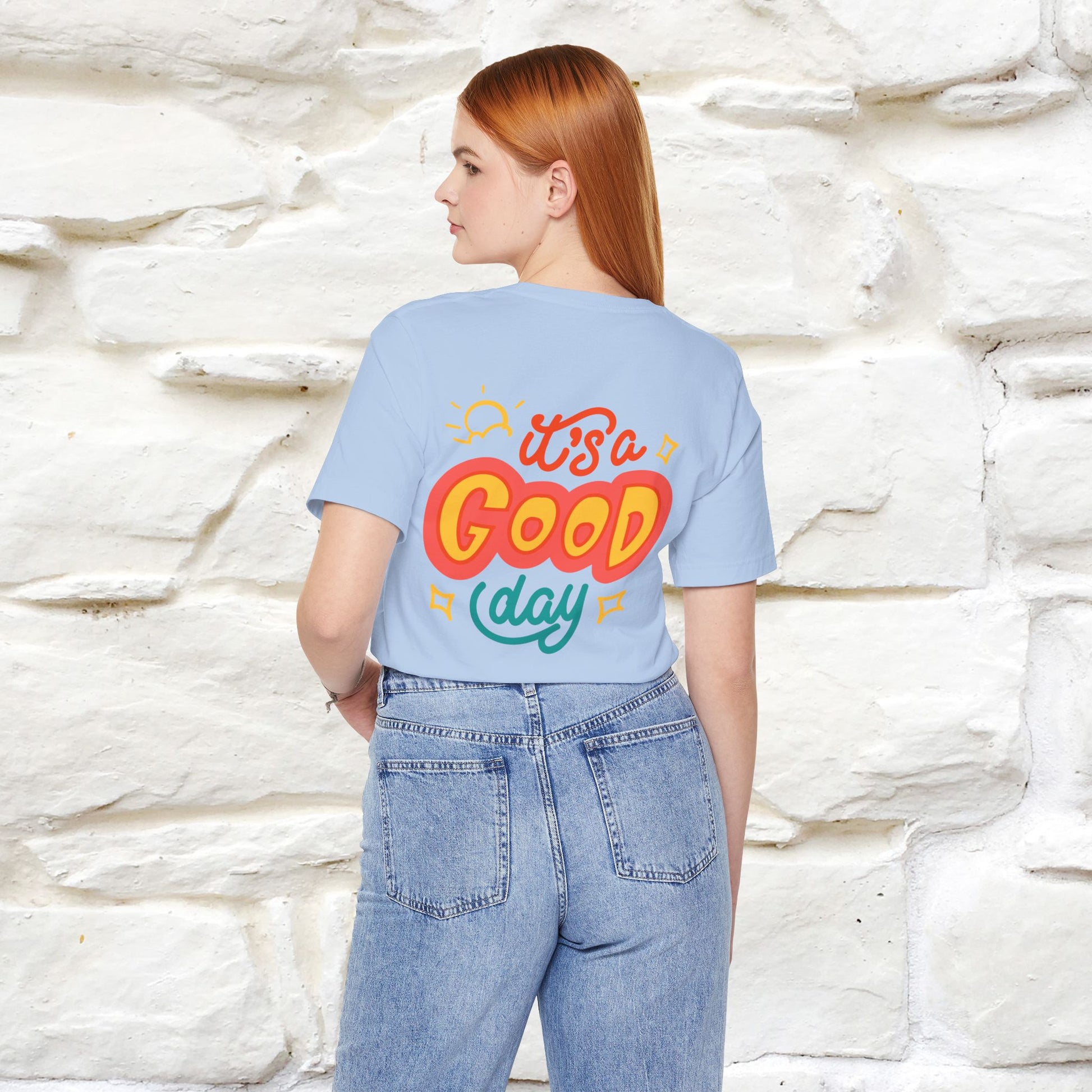 ""It's A Good Day" Cat T-Shirt| Front & Back Design | Nunu&Miao Studio - Nunu&Miao Studio