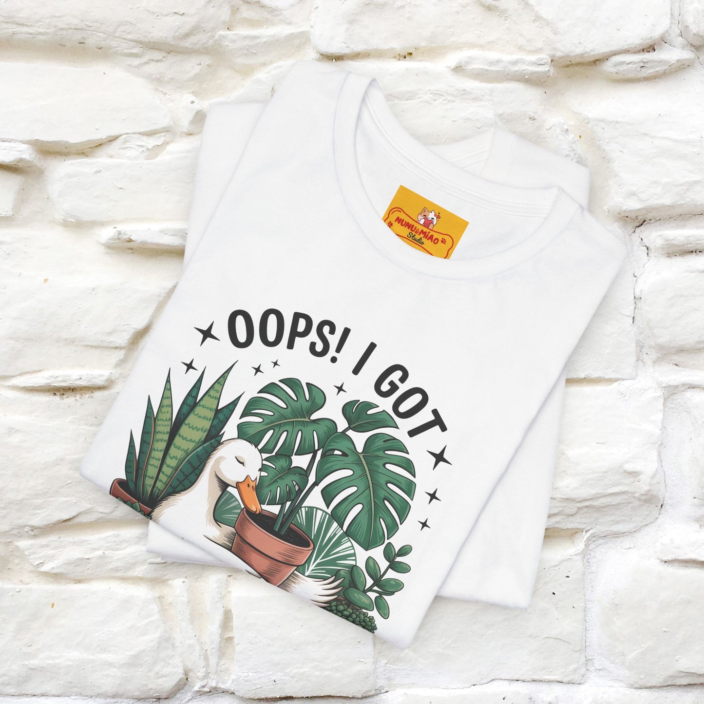 "Oops! I Got Another Plant" Plant T-shirt |Nunu&Miao Studio - Nunu&Miao Studio