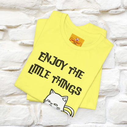 "Enjoy The Little Things." Cat T-Shirt | Nunu&Miao Studio