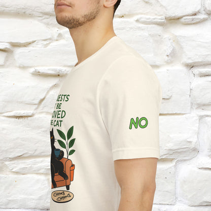 "All Guest Must Be Approved By The Cat - NO,MAYBE" Cat T-shirt |Nunu&Miao Studio