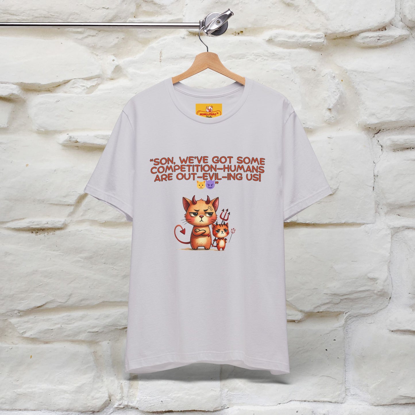 "Humans Are Out-Evil-Ing Us." Cat  T-shirt |Nunu&Miao Studio - Nunu&Miao Studio