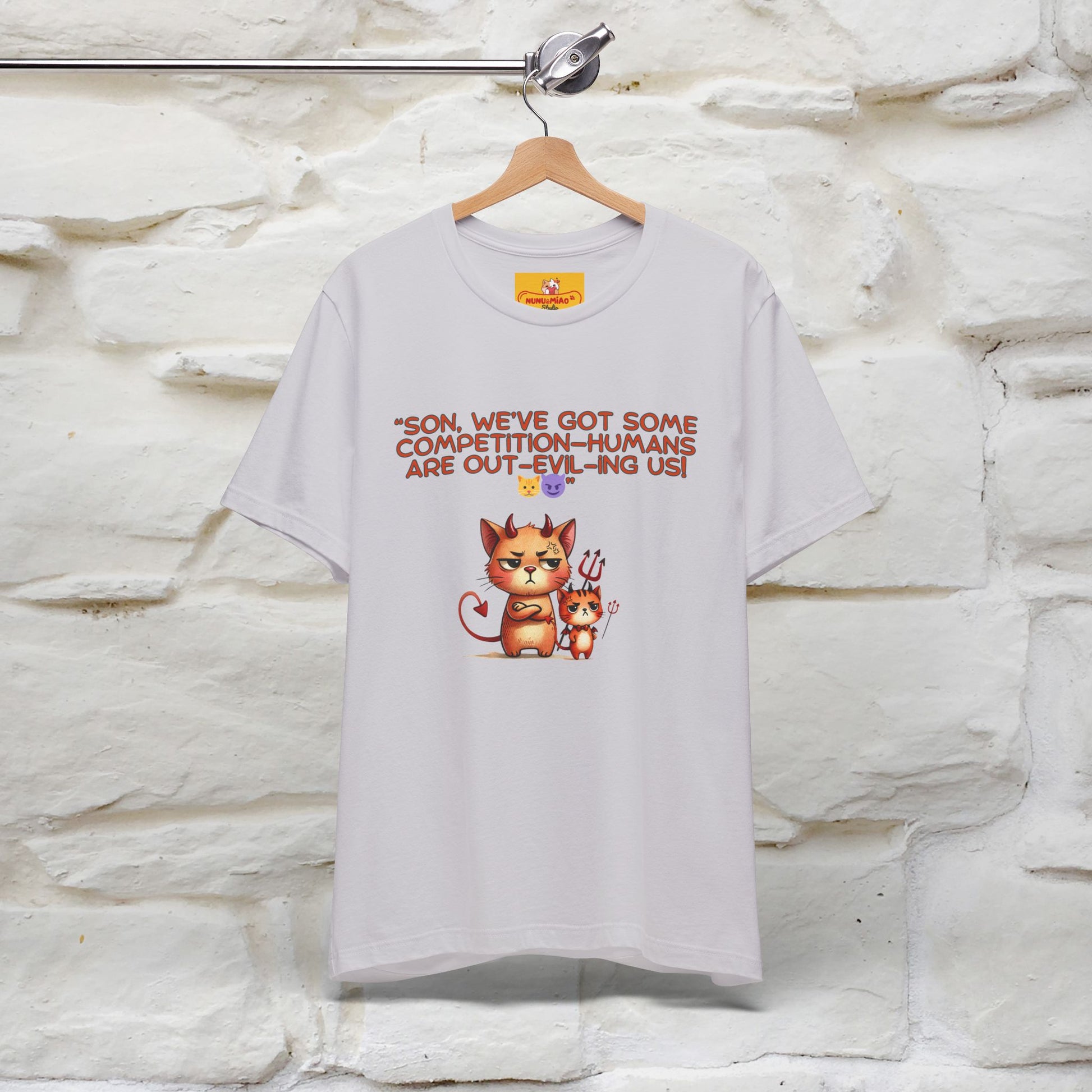 "Humans Are Out-Evil-Ing Us." Cat  T-shirt |Nunu&Miao Studio - Nunu&Miao Studio