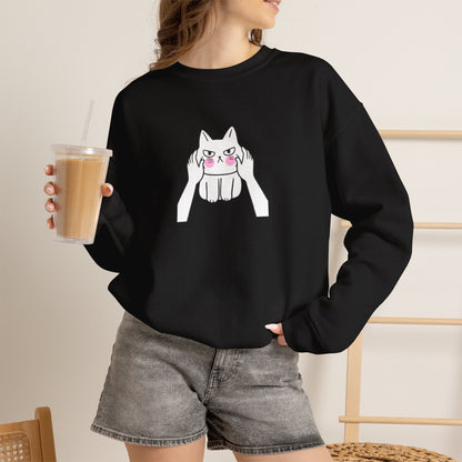 ''Leave Me Alone'' |Cat Sweatshirt | Nunu&Miao Studio