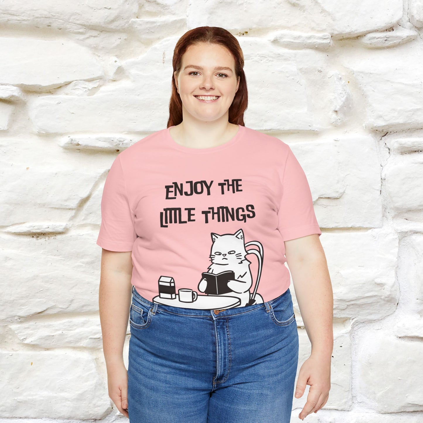 "Enjoy The Little Things." Cat T-Shirt | Nunu&Miao Studio