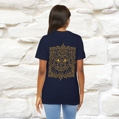 "Mandala Cat'' Cat T-Shirt Front and Back Design | Nunu&Miao Studio - Nunu&Miao Studio