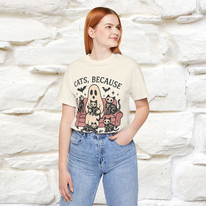 "Cat Because People Are Creepy" Halloween Cat T-shirt |Nunu&Miao Studio - Nunu&Miao Studio