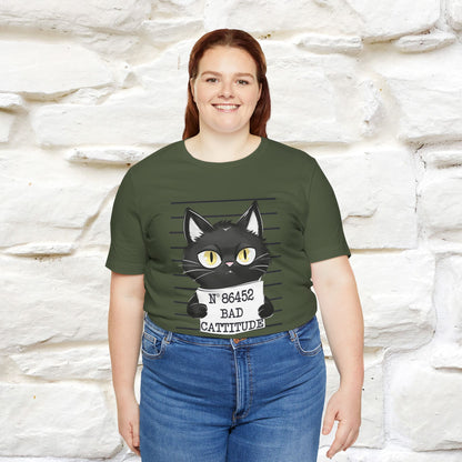 "Bad Cattitude" T-Shirt for Men & Women | 100% Cotton* - Nunu&Miao Studio