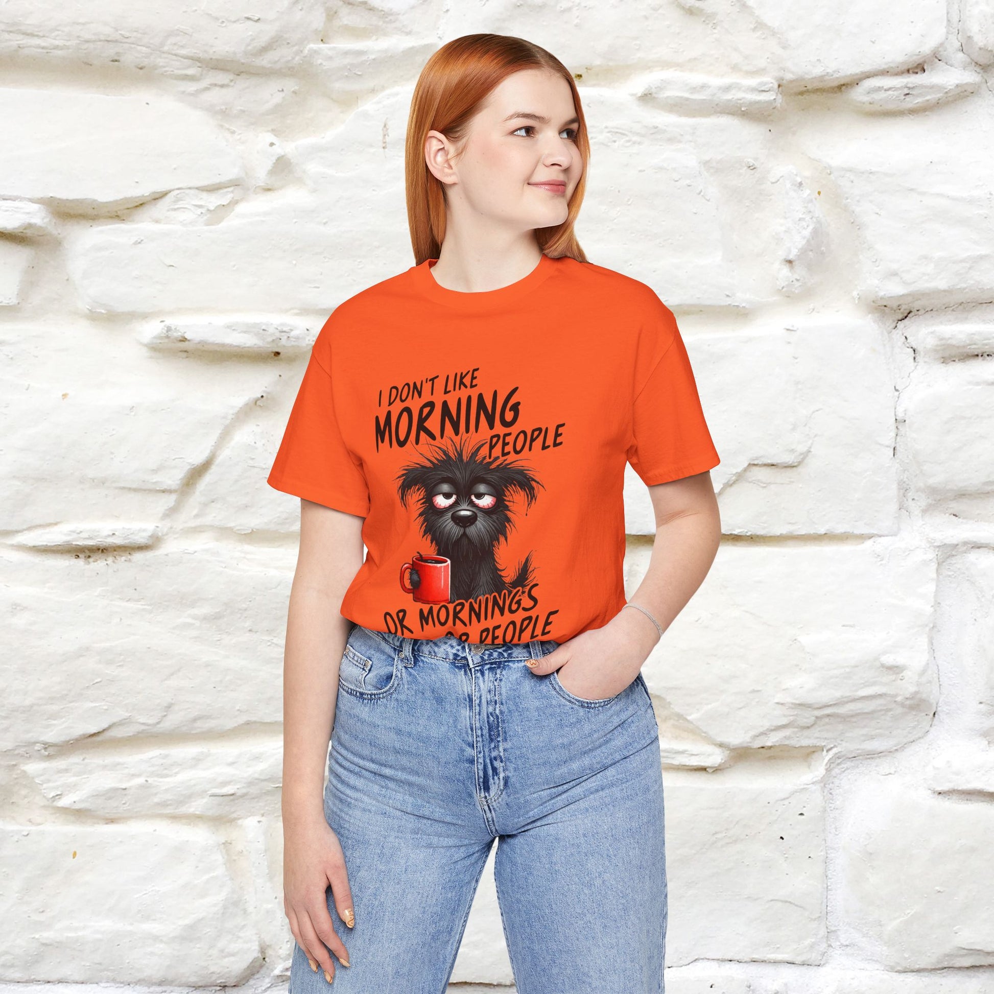 "I Don't Like Morning People..." Funny T-shirt |Nunu&Miao Studio - Nunu&Miao Studio