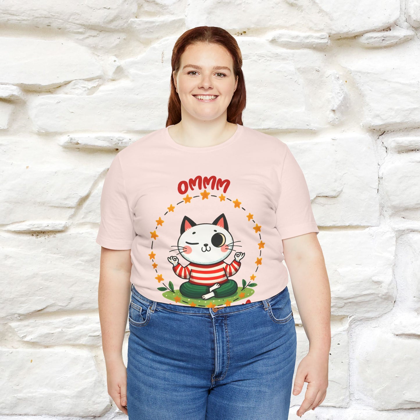 ''Ommm, Keep Calm'' Cat T-Shirt | Nunu&Miao Studio - Nunu&Miao Studio