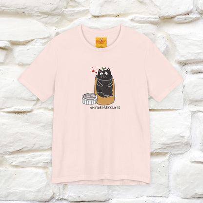 "Antidepressants" Cat T-Shirt | Front & Back Design | Nunu&Miao Studio - Nunu&Miao Studio