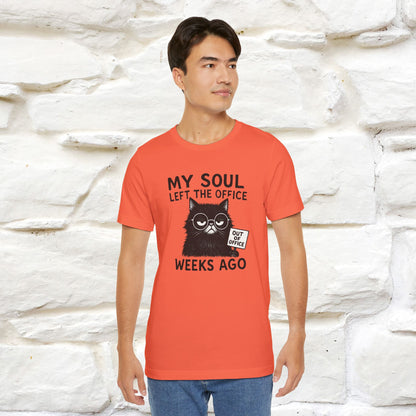"My Soul Left The Office..." |Funny Cat T-Shirt | Nunu&Miao Studio - Nunu&Miao Studio