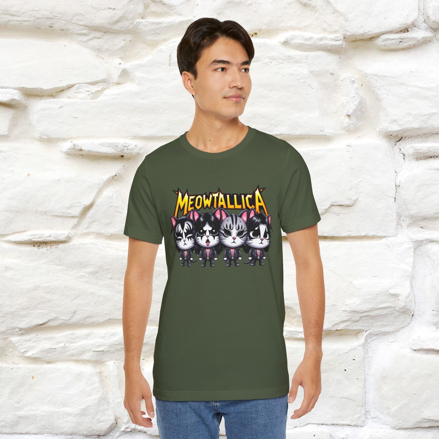 Meowtallica T-Shirt | Rock-Inspired Cat Tee| Nunu&Miao Studio - Nunu&Miao Studio