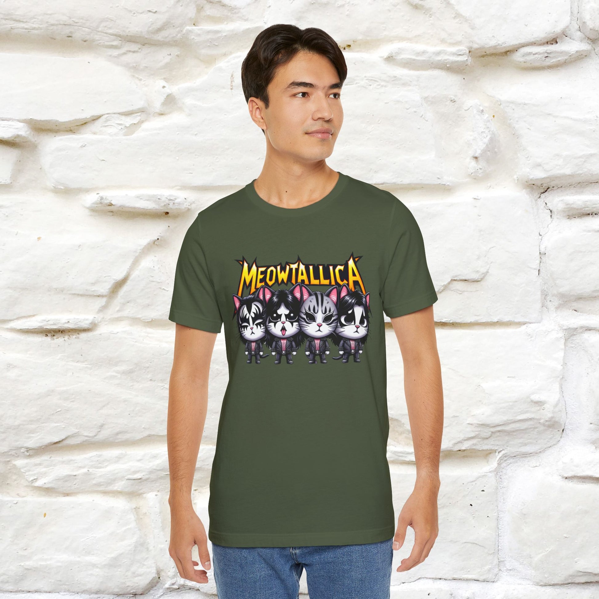 Meowtallica T-Shirt | Rock-Inspired Cat Tee| Nunu&Miao Studio - Nunu&Miao Studio