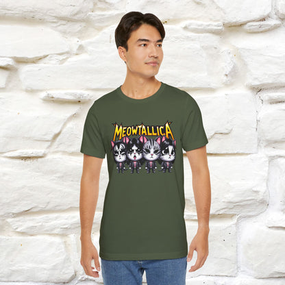 Meowtallica T-Shirt | Rock-Inspired Cat Tee| Nunu&Miao Studio - Nunu&Miao Studio