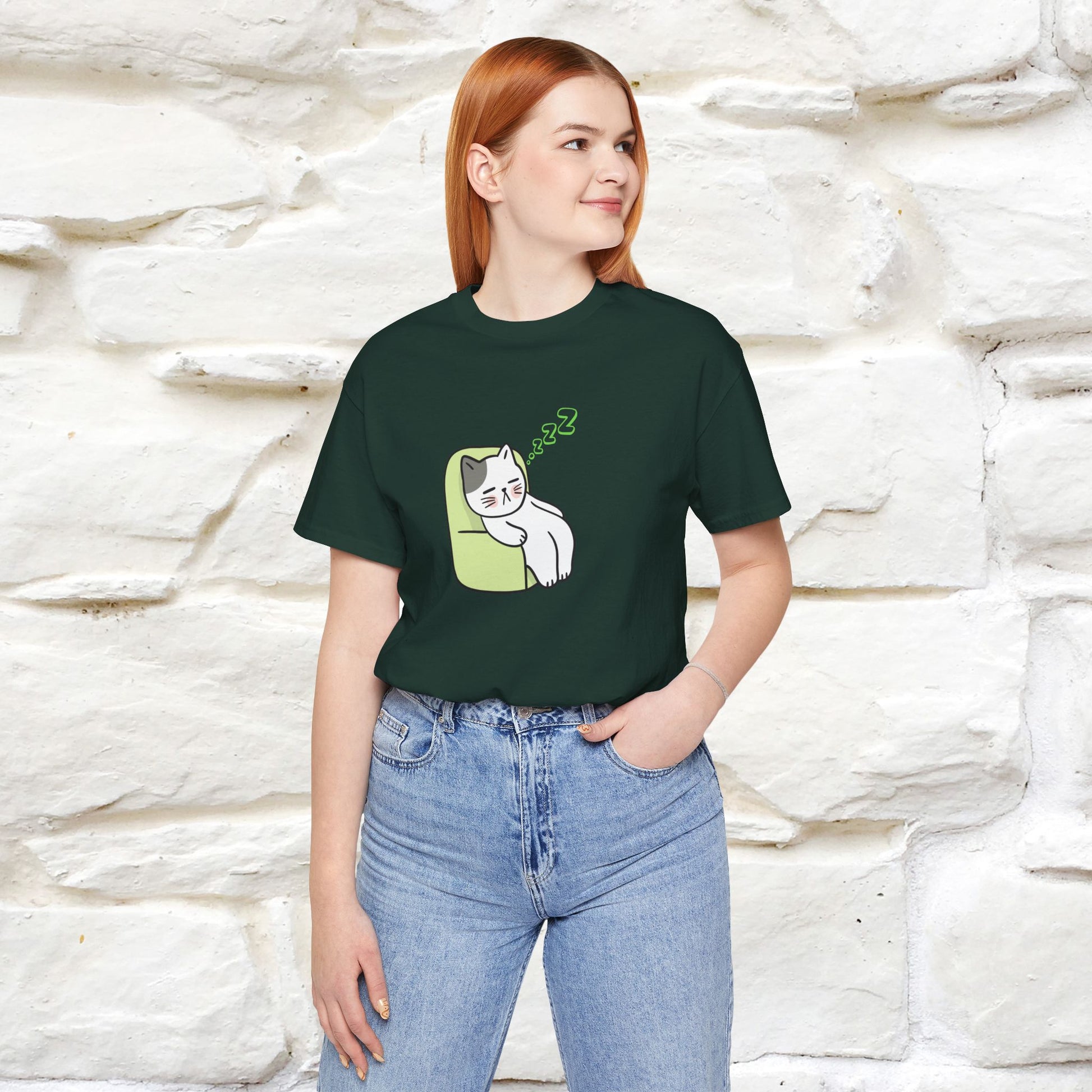 "Keep going… the couch isn’t going to nap on itself." Cat T-Shirt| Front & Back Design | Nunu&Miao Studio - Nunu&Miao Studio