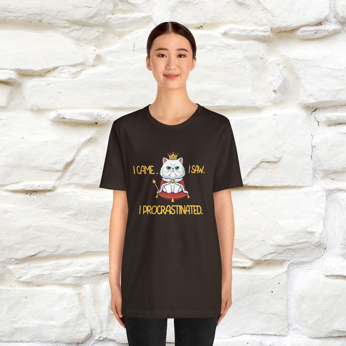 ''“I came. I saw. I procrastinated.''| Funny T-Shirt | Nunu&Miao Studio