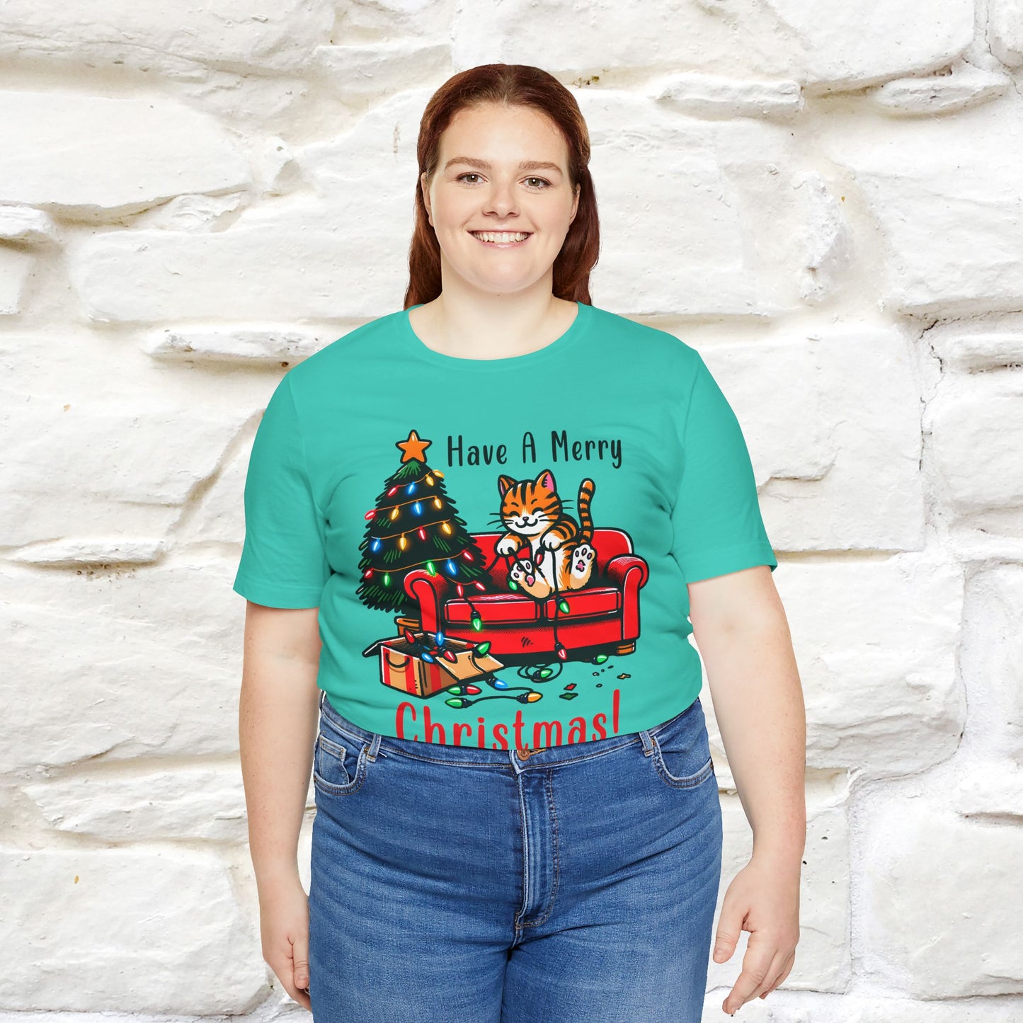 "Have A Merry..." |Funny Cat  T-Shirt | Nunu&Miao Studio