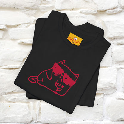 "I’m Happy, Which Often Looks Like Crazy" Cat T-Shirt| Front & Back Design | Nunu&Miao Studio - Nunu&Miao Studio