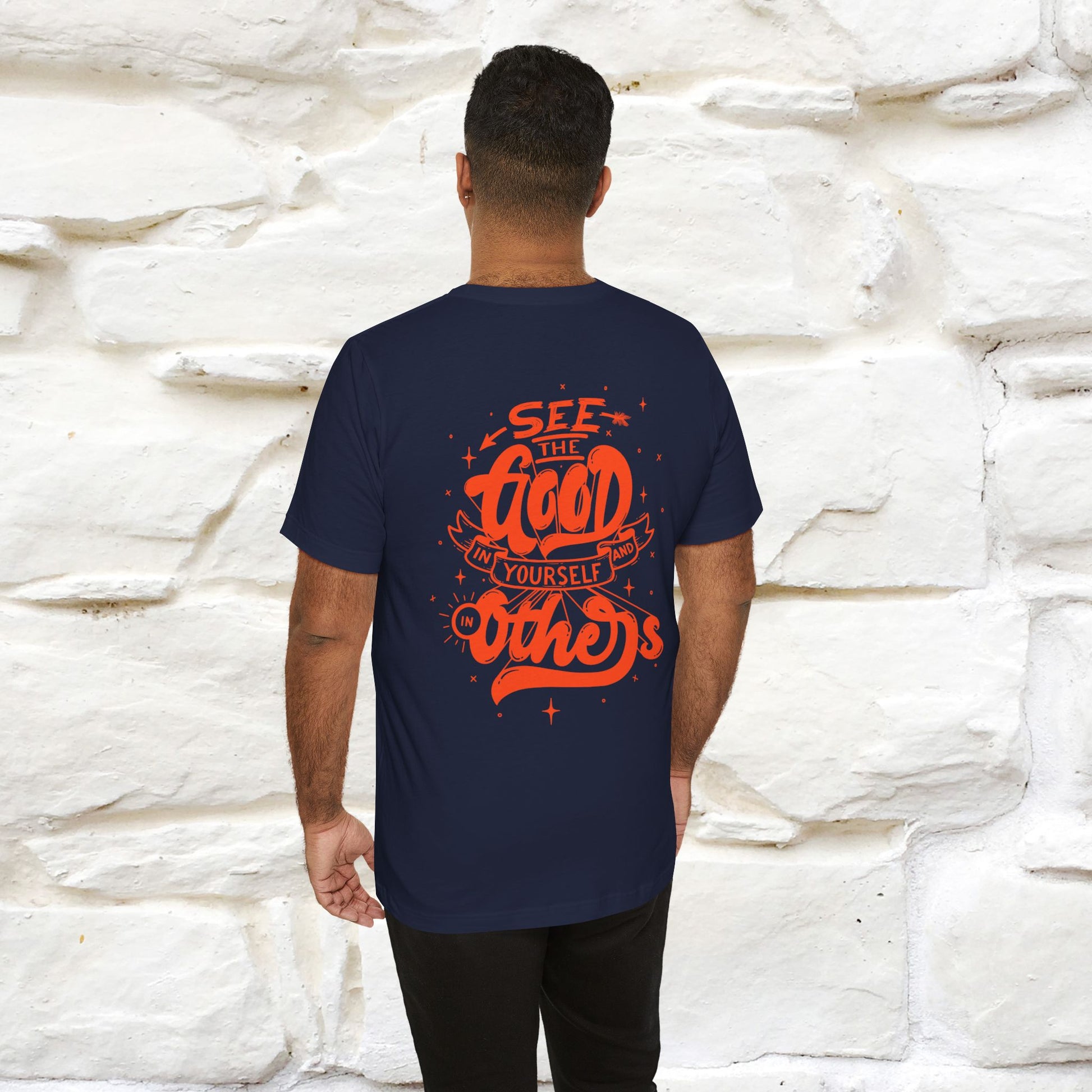 "See the Good in Yourself and Others" Cat T-Shirt | Front & Back Design | Nunu&Miao Studio - Nunu&Miao Studio